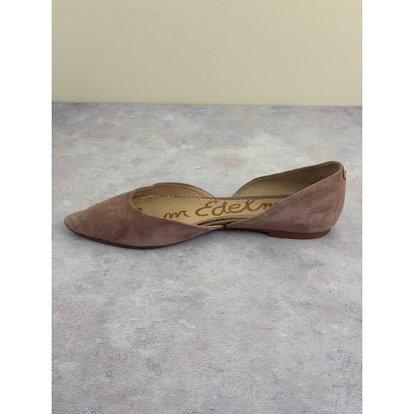 Sam Edelman Rodney D'Orsay Pink Suede Pointed Toe Flats Shoes Size 8.5 - Picture 9 of 12